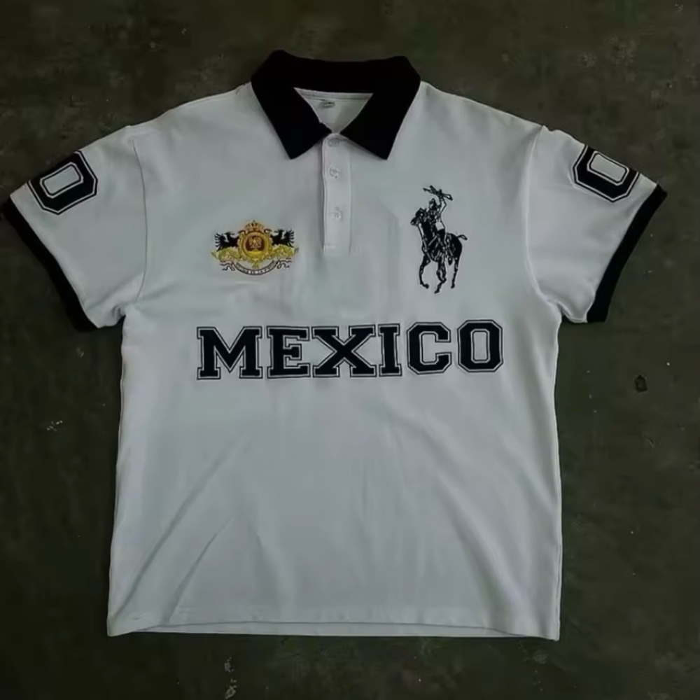 Polo White and Black Men's Shirt
